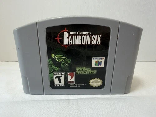 Tom Clancy's Rainbow Six Nintendo 64 1997 Video Game N64 Cartridge Only-Tested