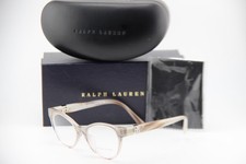 NEW RALPH LAUREN RL 6238U 6112 CLEAR GRAY BROWN AUTHENTIC EYEGLASSES 52-17