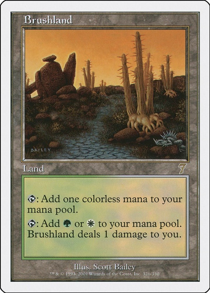 Brushland Normal [7ED - 326] LP Magic7th Edition
