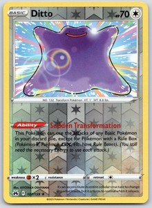 Ditto 107/159 Crown Zenith Reverse Holo Rare