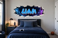 Personalised Plaster Edge Graffiti Name Sticker 50-200cm