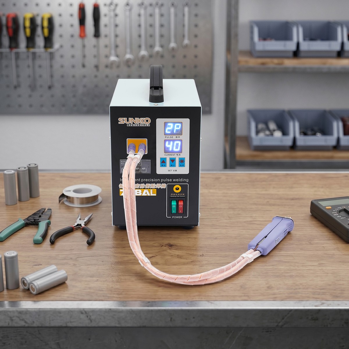 SUNKKO 738AL Battery Pulse Spot Welder for Soldering & Welding