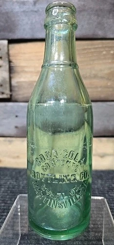 Vtg 6½ Oz Coca Cola Bottle Martinsville Virginia Straight Side 1920s