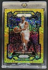 2023-24 Panini Prizm Cameron Thomas Prizm Gold Sparkle #/24 Nets