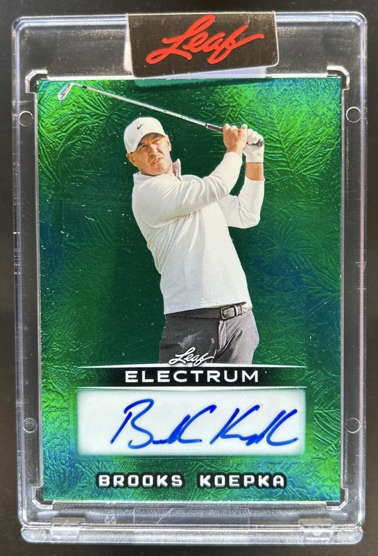2025 Leaf Electrum Brooks Koepka Auto Autograph Green #/5