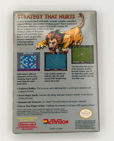 Retro 1984 "Archon" Nintendo NES - Complete In Box MINT box w/manual & poster