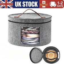17" Hat Storage Box Diameter for Women Men Storage Large Round Hat Travel Case