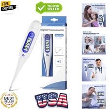 Thermometer for Adults and Kids, Digital Thermometer with Fever Alert, Memory...