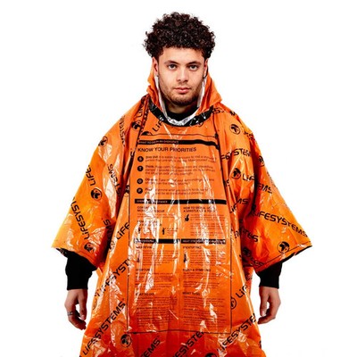 Lifesystems Hitzeschild Notfall Poncho - Orange