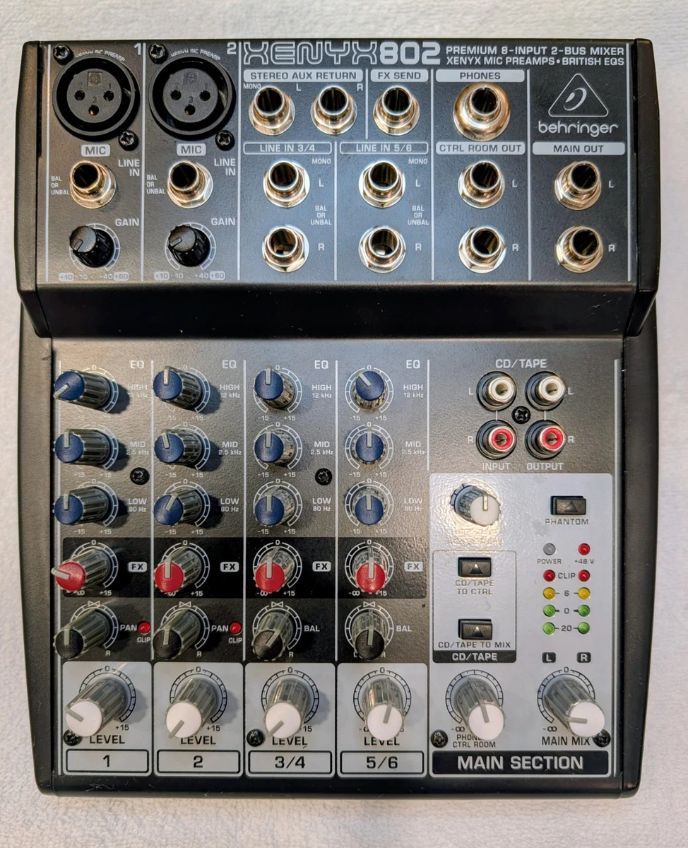 新品開封未使用品　Behringer XENYX 802 8chアナログミキサー Behringer XENYX 802S 8-Channel Analog Mixer With USB | Guitar Center
