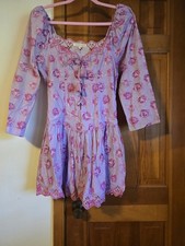 Loveshackfancy Mini Dress Purple And Pink Size 10
