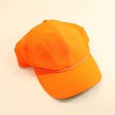Blaze orange signatures retro snapback hunting baseball cap green under brim