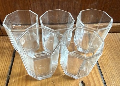 Arcoroc Octime Glas Schnapsglas 5-teilig Frankreich 80s RAR Luminarc