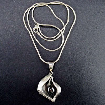 NIELS ERIK FROM Designer Collier 925 Sterling Silber Denmark Hämatit Vintage