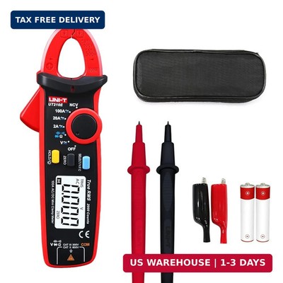 UNI-T UT210e Mini Clamp Meter & Alligator Electric Clips, AC/DC Amp Meter Clamp