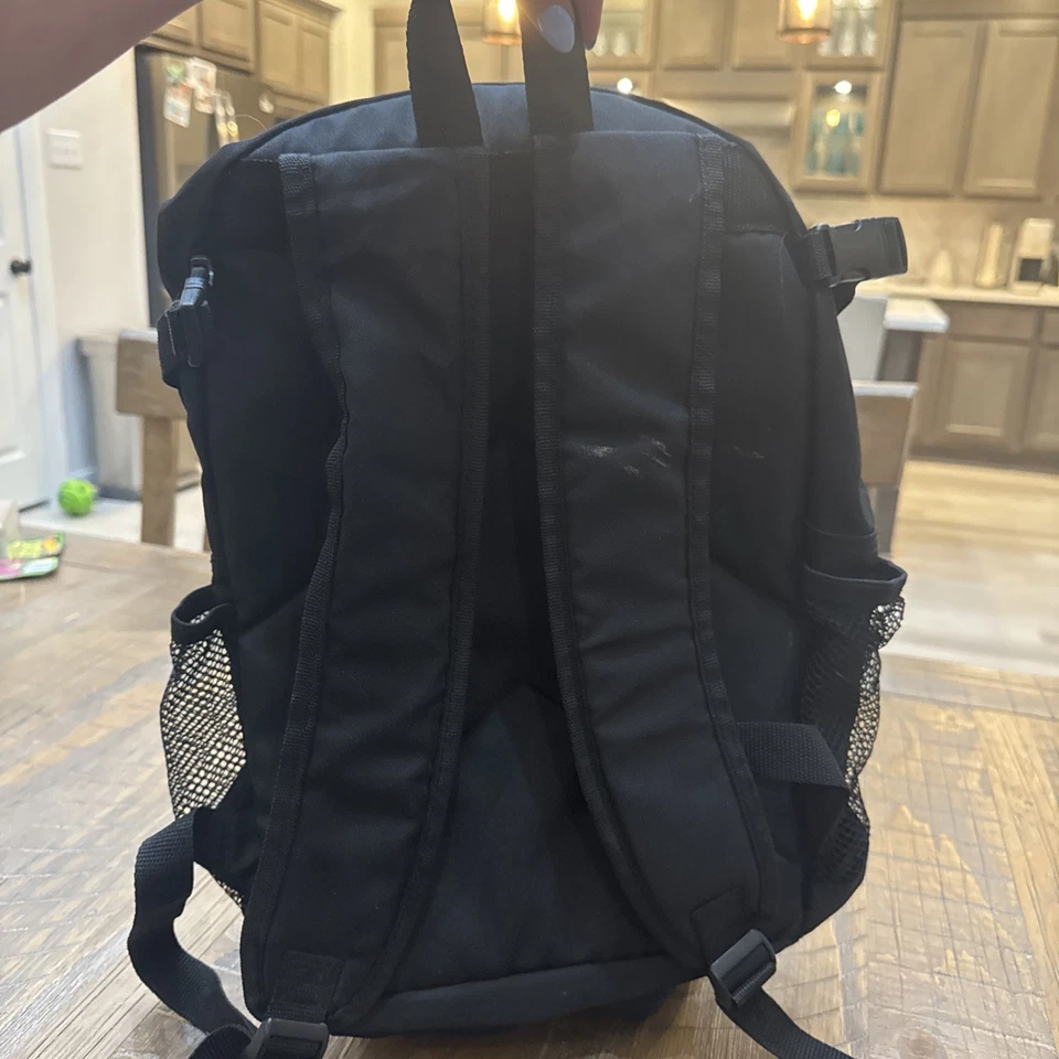 Mochila de béisbol Wilson juvenil negra azul blanca talla mediana bolsillos con cremallera nueva con etiquetas Foto 3 de 4