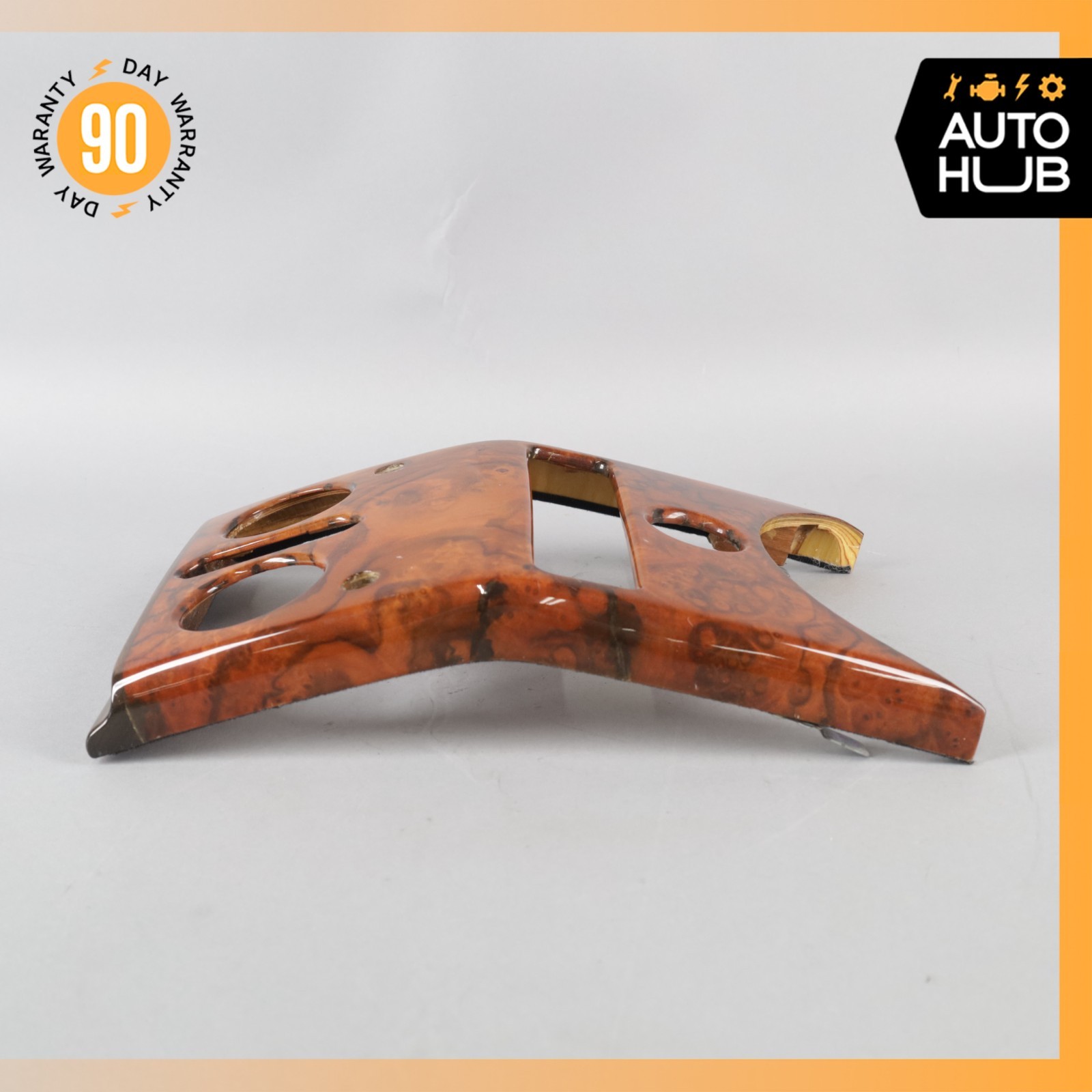 99-02 Rolls Royce Silver Seraph Rear Center Console Air Vent Trim Panel Wood OEM