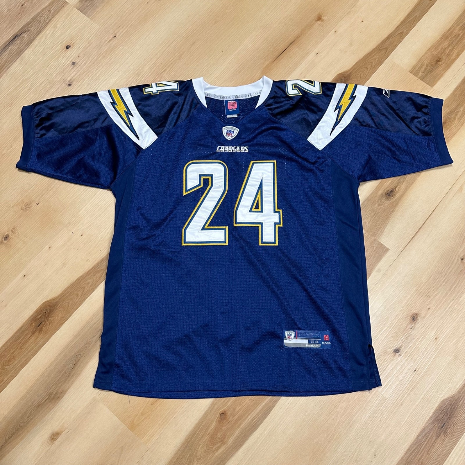 Men's San Diego Chargers Ryan Matthews #24 Reebok Stitched Jersey Authentic 54