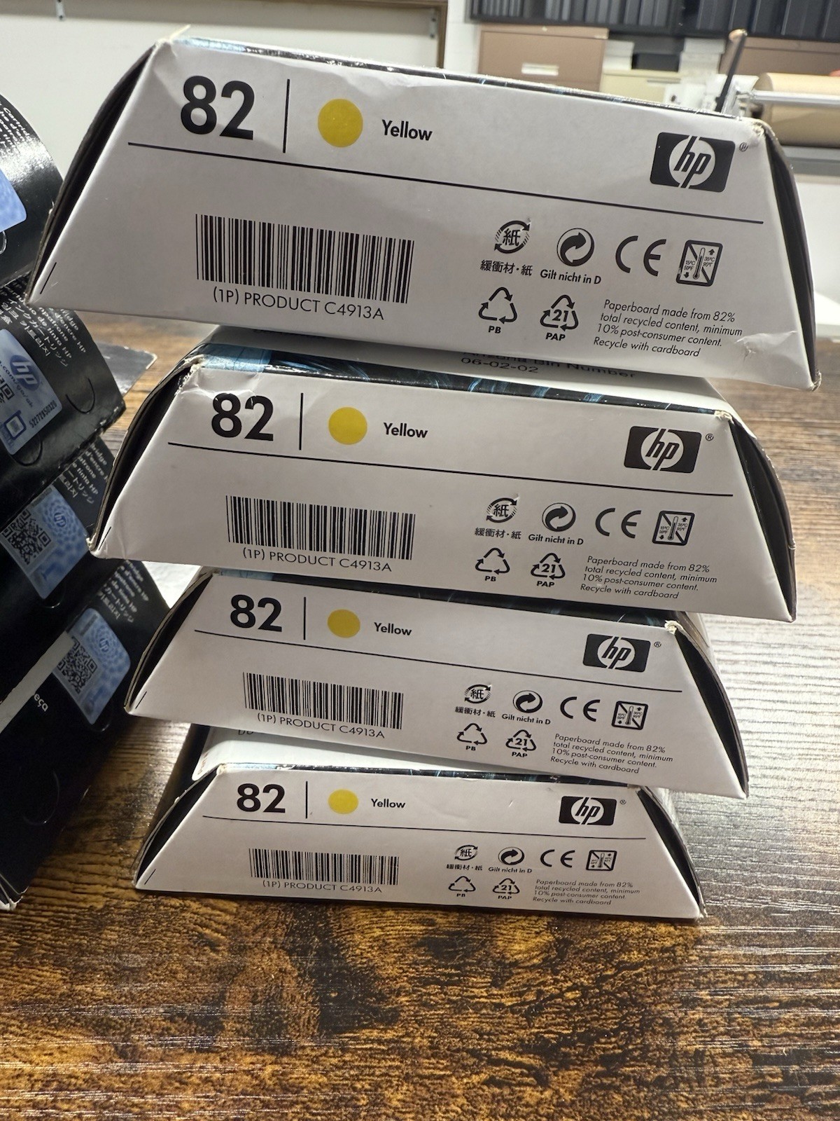 HP 10 Black & 82 CMY Ink Combo - C4911A, C4912A, C4913A, C4844A-image