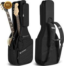 Dual Electric Guitar Gig Bag Padded 2 Guitar ...