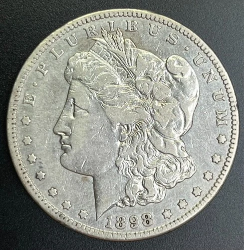 1898-S Morgan Silver Dollar, VF