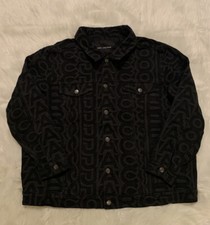 Marc Jacobs New Monogram Denim Jacket Black Medium