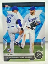 Kyle Isbel 2021 Topps Now 4/1 MLB 3-Hit Debut ROYALS Record Book RC #9 SP /1240