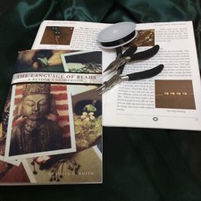 two piece tool and wire spool set with beading book for wire wrapping SPECIAL