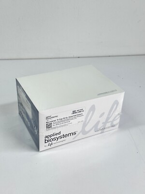 NEW Applied Biosystems ref N8010835 MicroAmp 8-Cap Strip, assorted colors