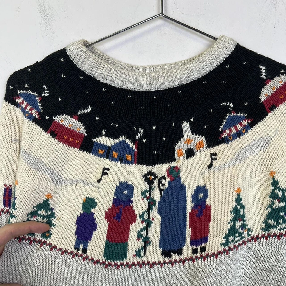 Suéter Vacacional Vintage Woolrich Navidad Años 90 Lana Foto 4 de 4