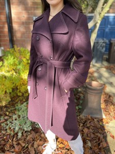 plum wool coat