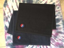 Grateful Dead Steal Your Face Embroidered Hand Towel Fender 16 X 26 Navy / Black