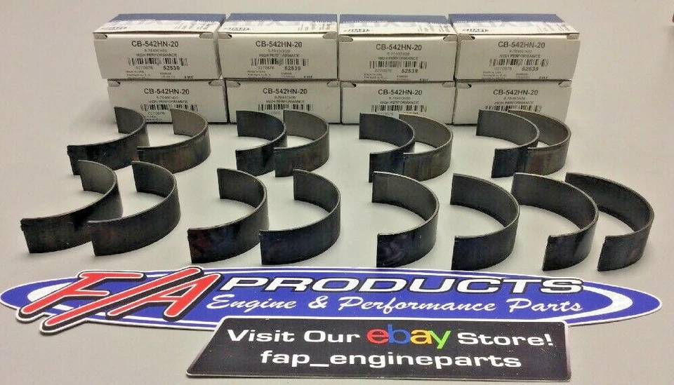 Juego de 8 cojinetes de varilla de conexión motores Clevite CB542HN-20 Oldsmobile Cadillac V8 Foto 4 de 4