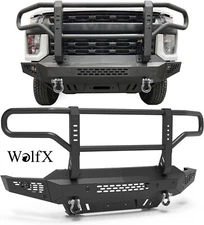 Front Bumper w/LED Lights+D-Rings For 2020-2023 Chevrolet Silverado 2500/3500 HD