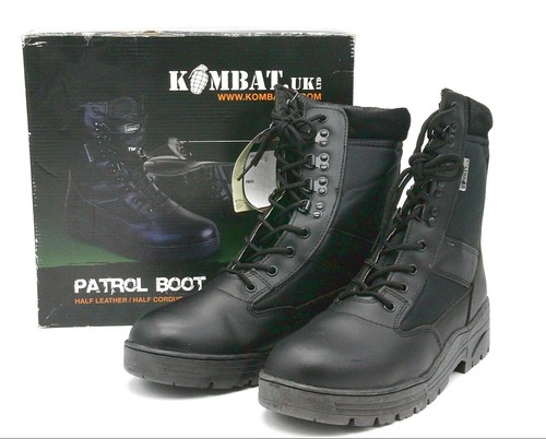 Kombat UK Hombre Cuero Medio/Medio Nylon Patrol Botas talla 47 UK 13 | eBay