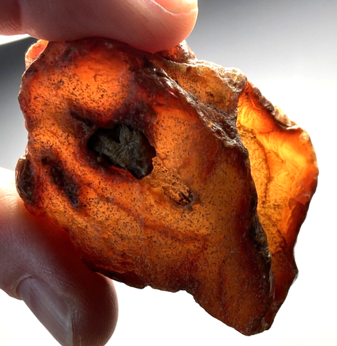 Natural Oregon Carnelian Agate (2.3oz) Botryoidal Stone Specimen Volcanic Gem - Picture 3 of 10