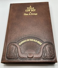 A Texas Cowboy Chas L. Siringo, Classics of Old West - mint leather bound Book