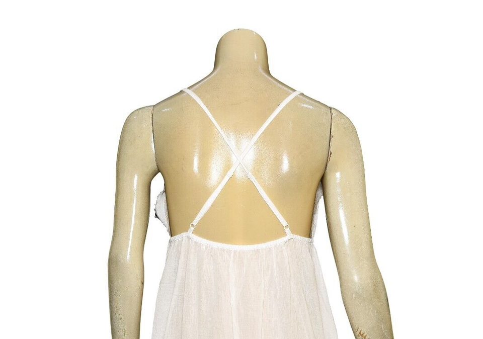 Free People Salty Sweet Midi Slip Dress XS 2 Women Casual Embroidered