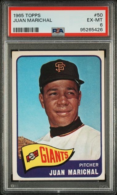 1965 Topps Juan Marichal #50 San Francisco Giants PSA Graded 6 EX-MT