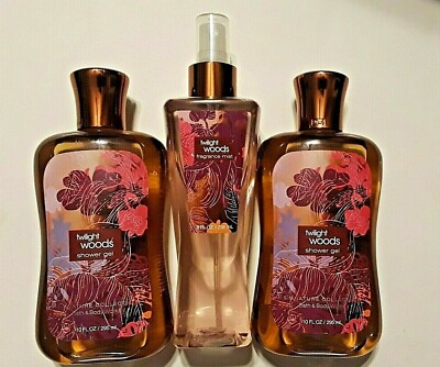 Bath Body Works Twilight Woods Fragrance Mist Shower Gel Set
