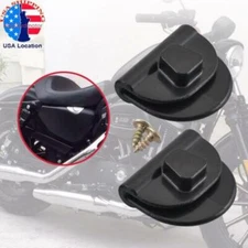 Black Side Battery Cover Clips Mount Clamps For Harley Sportster XL883 1200 48