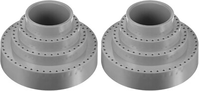 2 Stück drehbarer Grathalter 116 Löcher 360° Runddorn Bohrerhalter, GRAU