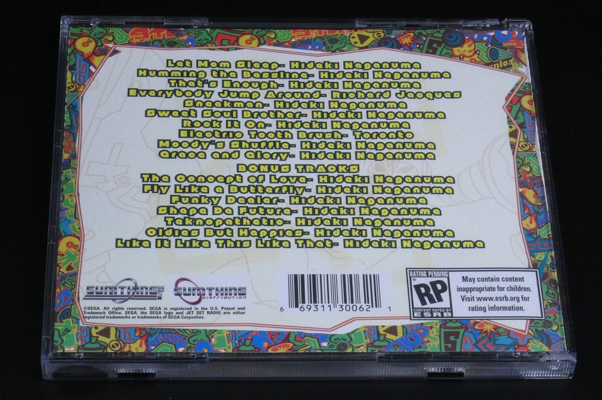 JET SET RADIO Jetset Soundtrack CD USA Version 18 Tracks from the