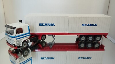 Tekno Scania 142H Truck With Container Trailer 3-Axle 1:50 Near
