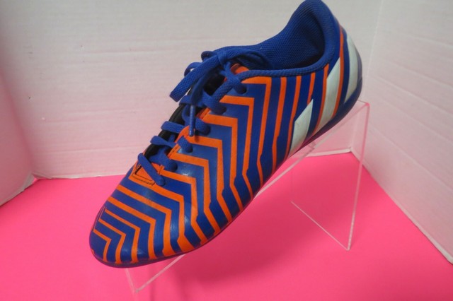 Adidas Boys Youth Soccer Cleats Blue Orange White Youth Size 5 1/2 | eBay