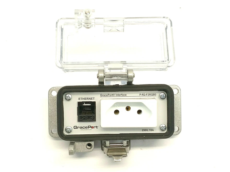 GracePort P-R2-F3RQB0 RJ45 Ethernet Panel Interface Connector 250VAC 10A - Image 4 of 4