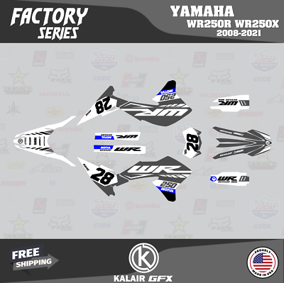 Graphics Kit for YAMAHA WR250X WR250R (2008-2021) FACTORY-GREY | eBay