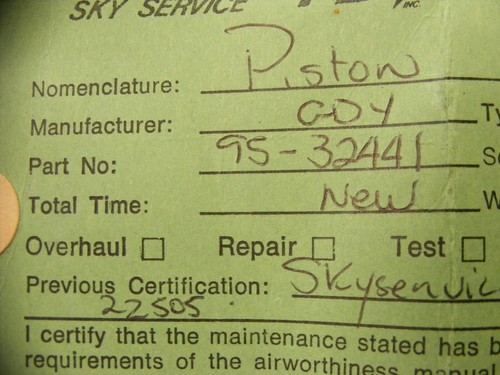 Subassy Piston 9532441 9524743 9543575 Aircraft Aviation - Picture 3 of 7