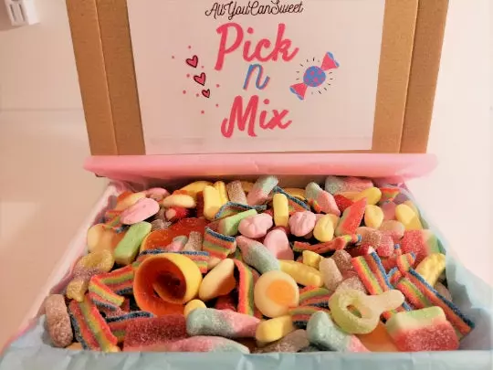 Sweet Box Pick N Mix Candy Letter Box Sweets Personalised Gift