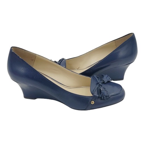 Lauren Ralph Lauren Navy Blue Leather 
